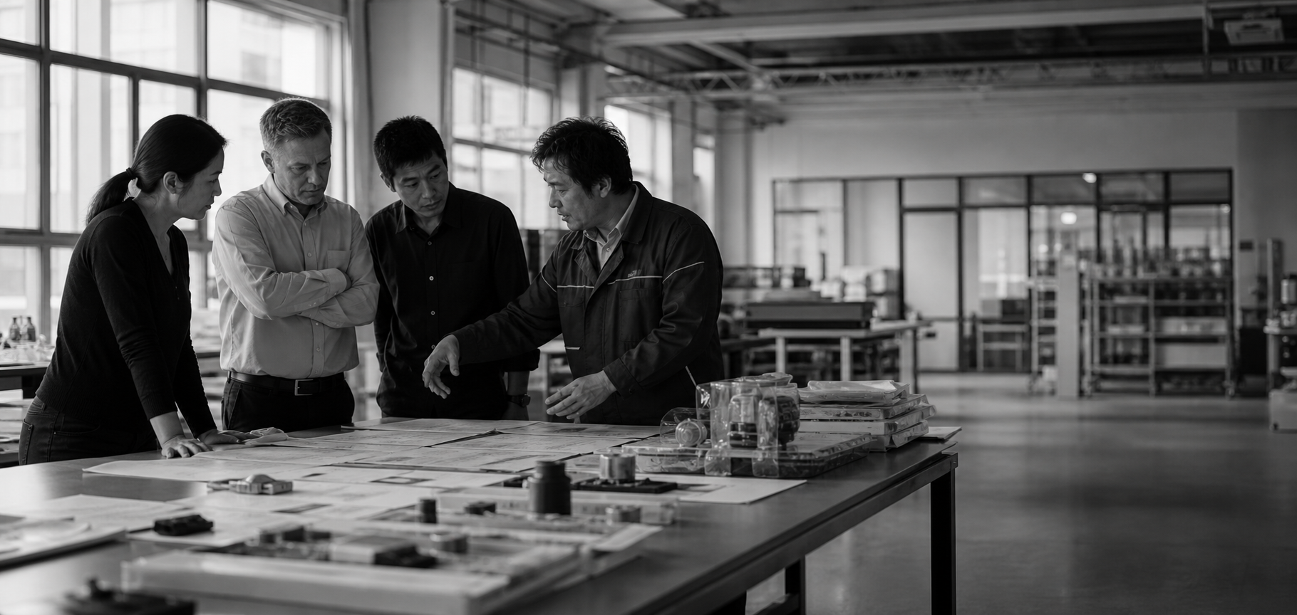 A cross-functional team mapping a real operational workflow together